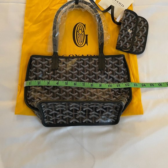 ❌SOLD❌ New GOYARD Anjou Mini Black Reversible Tote - Picture 12 of 16